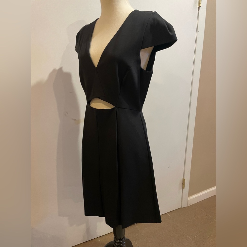 Halston Heritage Black Cutout Dress – Size 8 - Picture 4 of 11